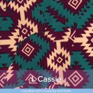 LuLaRoe Cassie Large Aztec Print